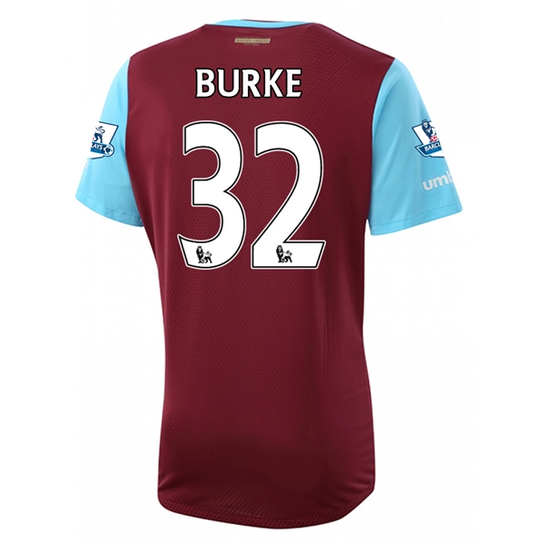 West Ham 2015-16 BURKE #32 Home Soccer Jersey